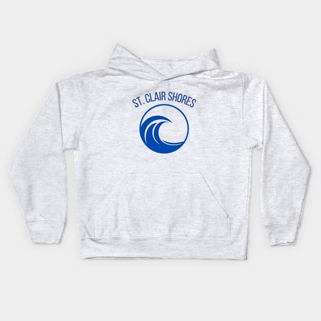 St. Clair Shores On The Water Kids Hoodie by onestarguitar